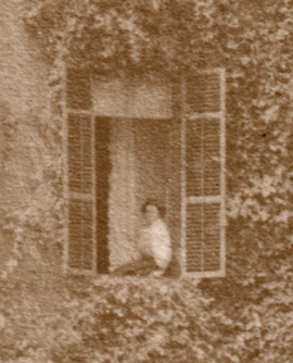 Mrs. Ross (detail from 1907 photograph of Hickory Hill above)