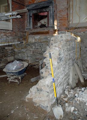 Excavating Rosslyn's Basement, Winter 2006