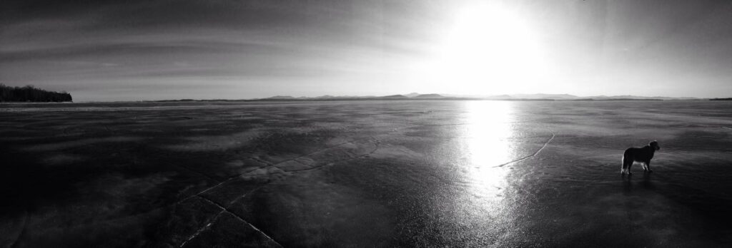 Frozen Lake Champlain by Bill Amadon, March 13, 2015