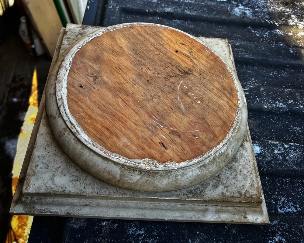 Capital from column that will be reused in the icehouse rehab (Photo: R.P. Murphy)